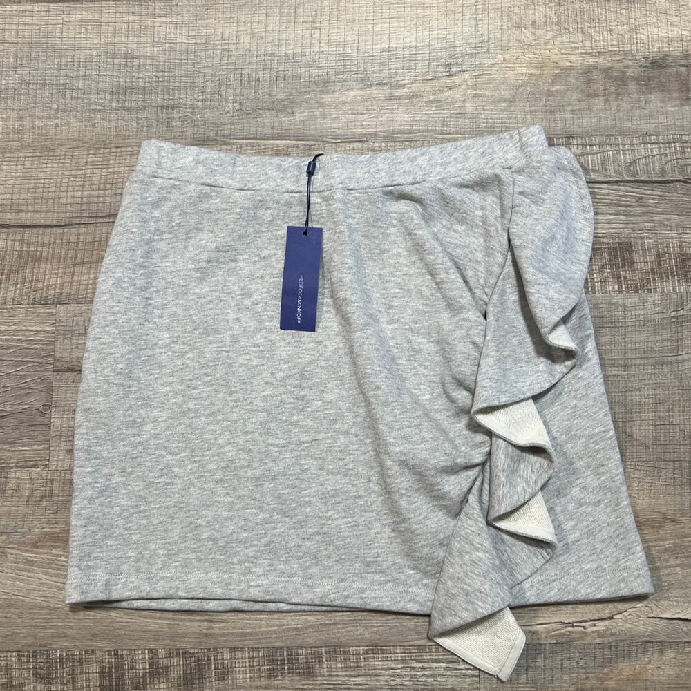 NWT Rebecca Minkoff Faith Skirt Mini Beach Terry Ruffle Pull On Coastal Preppy